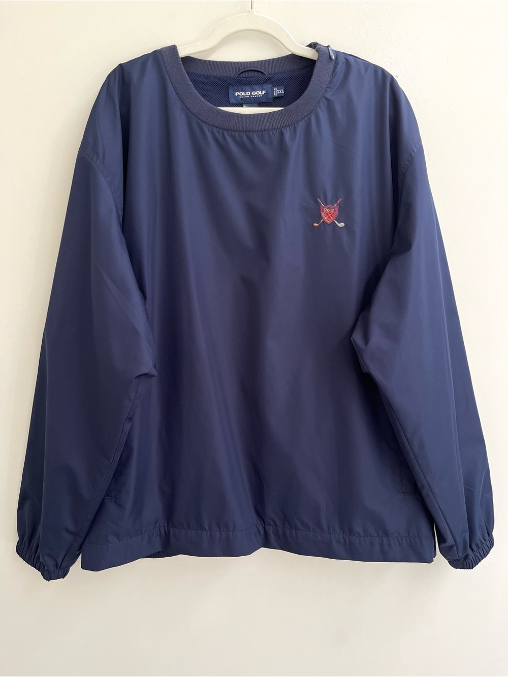 Polo Ralph Lauren Golf Warmup Pullover Vintage Prep 90s Sport Windbreaker XXL